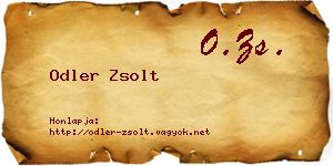 Odler Zsolt névjegykártya
